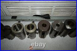 1.75 OD Turret Lathe Machine Adapter Sleeve Tool Holder Shank Reducer Lot of 13