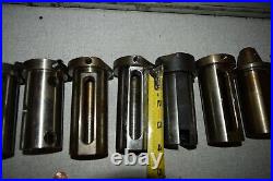 1.75 OD Turret Lathe Machine Adapter Sleeve Tool Holder Shank Reducer Lot of 13