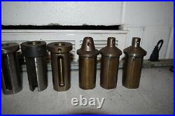 1.75 OD Turret Lathe Machine Adapter Sleeve Tool Holder Shank Reducer Lot of 13