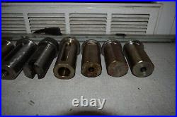 1.75 OD Turret Lathe Machine Adapter Sleeve Tool Holder Shank Reducer Lot of 13