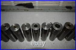 1 OD Turret Lathe Machine Adapter Sleeve Tool Holder Shank Reducer Lot of 16