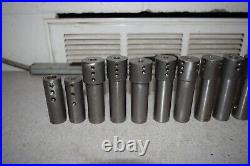 1 OD Turret Lathe Machine Adapter Sleeve Tool Holder Shank Reducer Lot of 16