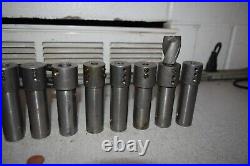 1 OD Turret Lathe Machine Adapter Sleeve Tool Holder Shank Reducer Lot of 16