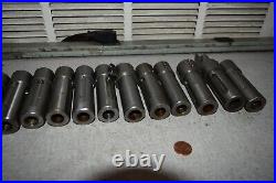 1 OD Turret Lathe Machine Adapter Sleeve Tool Holder Shank Reducer Lot of 16