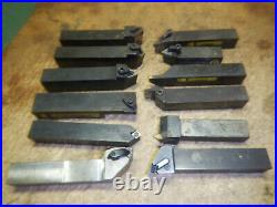 12 Metal Lathe Tool Holders Kennametal Carboloy Valenite Other