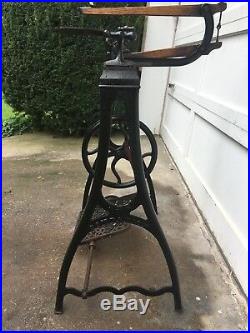 1885 Millers Falls Companion Treadle Lathe withScroll Saw Attchment Extremely Rare