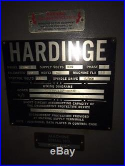 1991 Hardinge CHNC-1 CNC Lathe, Fanuc OT control- includes tooling Michigan