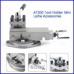 1AT300 lathe tool post assembly Holder Metalworking Mini Lathe Part Dia 100mm