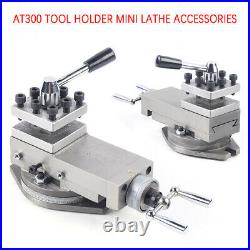 1Lathe Tool Post Assembly Holder Metalworking Mini Lathe Part CNC Control AT300
