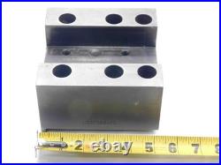 2 1/2 SLOT WIDTH LATHE TURRET TOOL HOLDER BLOCK 90mm X 90mm BOLT HOLE PATTERN