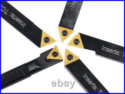 3/8 5ps/set Indexable Turning Tool Set (4Ps turning + 1 PC boring), 2386-0038