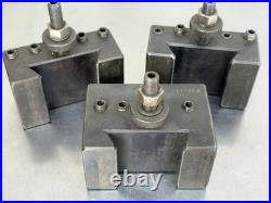 (3) DTM Quick Change Lathe Tool Holder 1 Boring Bar + Turning H90-B8A CXA