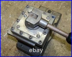3 Quick Change Tool Post Holder Metal Lathe, 4-Way, Atlas Craftsman South Bend