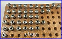 38 Pieces Boley 8mm Watchmakers Lathe Collets, Various Sizes And Lengths