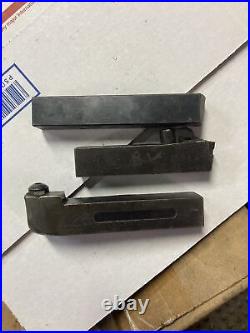 3pc Kennametal Iscar 3/4 Shank Metal Lathe Turning Insert Tool Holder Lot