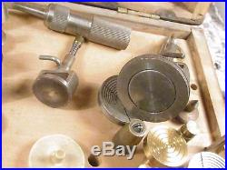 45 Vintage Watchmakers Lathe COLLETS & step 1 to 60 + Bergeon, Levin + and Box