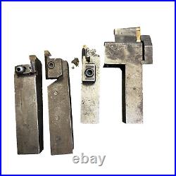 4pc 1 Metal Lathe Grooving Trepanning Face Turning Tool Holder Lot Machinist