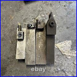 4pc 1 Metal Lathe Grooving Trepanning Face Turning Tool Holder Lot Machinist