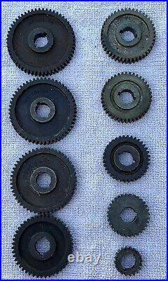 6 Atlas Craftsman 101 618 Lathe Lot Of 9 M6 Change Gears Machinist Tool