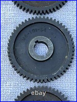 6 Atlas Craftsman 101 618 Lathe Lot Of 9 M6 Change Gears Machinist Tool