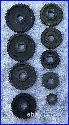 6 Atlas Craftsman 101 618 Lathe Lot Of 9 M6 Change Gears Machinist Tool