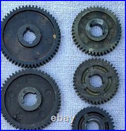 6 Atlas Craftsman 101 618 Lathe Lot Of 9 M6 Change Gears Machinist Tool