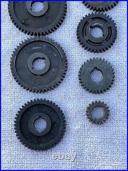 6 Atlas Craftsman 101 618 Lathe Lot Of 9 M6 Change Gears Machinist Tool