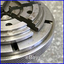 6 Jaw Bezel Chuck for Watchmaker's Lathe 9mm Threaded Mount Very Good Cond