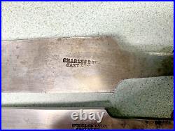 6 Vintage CHARLES BUCK LATHE CHISELS WOODWORKING TOOLS Gouge Skew round nose