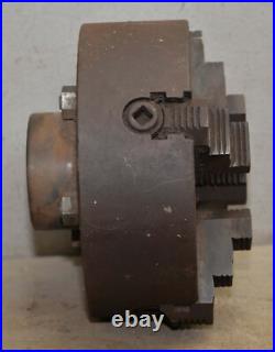 8 diameter 4 jaw independent manual lathe chuck machinist tool 2 1/4 dia X 8TPI