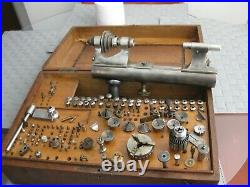 8 mm Vintage Boley Co watch makers lathe set-quality Made In Germany