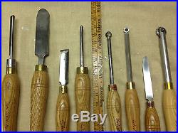8 pc Robert Sorby Lathe Wood Turning Tools (used)