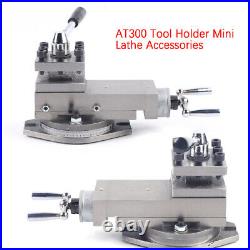 80mm Universal AT300 Lathe Tool Post Assembly Metal Lathe Machine Tool Holder