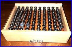 (87 Pieces) Levin D 10MM Collets, 1-80, Watchmakers Lathe Tools
