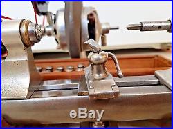 8mm Watchmakers Lathe Made by Moseley on Solid Wood Base with Collets (3K)