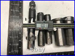 9 Lot 1 Tool Holders and Sleeves CNC Lathe Turret Block Reducers MT2 5/8 1.5