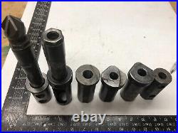 9 Lot 1 Tool Holders and Sleeves CNC Lathe Turret Block Reducers MT2 5/8 1.5