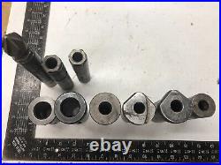 9 Lot 1 Tool Holders and Sleeves CNC Lathe Turret Block Reducers MT2 5/8 1.5