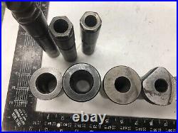 9 Lot 1 Tool Holders and Sleeves CNC Lathe Turret Block Reducers MT2 5/8 1.5