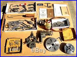 9 South Bend Lathe with Tons of Tooling Milling Attachment 3 & 4 Jaw chucks etc