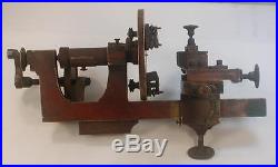 Antique Solid Brass Jewelers Watch Makers Lathe High Quality Very Well Made Old