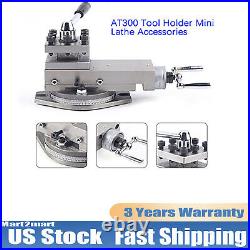 AT300 Holder Quick Change Tool Post Holder Metal Work Lathe Tool Kit Assembly US