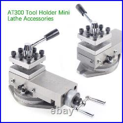 AT300 Holder Quick Change Tool Post Holder Metal Work Lathe Tool Kit Assembly US