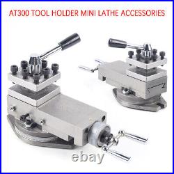 AT300 Holder Quick Change Tool Post Holder Metal Work Lathe Tool Kit Assembly US