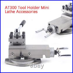 AT300 Mini Lathe Tool Post Assembly Holder MetalWorking Micro Lathe Part Set New