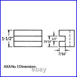 AXA Wedge Tool Post Set for 12 Lathe Swing with Holder Numbers 1-2-4-7-10