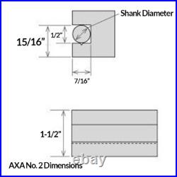 AXA Wedge Tool Post Set for 12 Lathe Swing with Holder Numbers 1-2-4-7-10