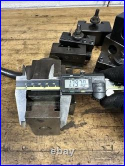 Aloris CXA QCTP Tool Post F or Lathe With 7 Holders