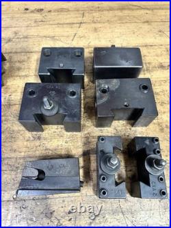 Aloris CXA QCTP Tool Post F or Lathe With 7 Holders