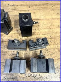 Aloris CXA QCTP Tool Post for Lathe With 5 Holders